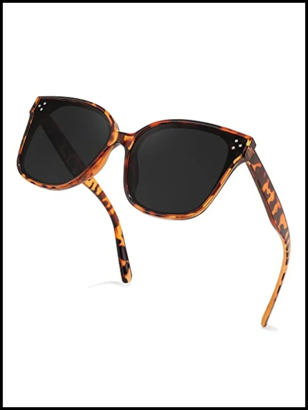 Oversized Square Polarized Sunglasses UV400 Protection for Outdoor Daily Use